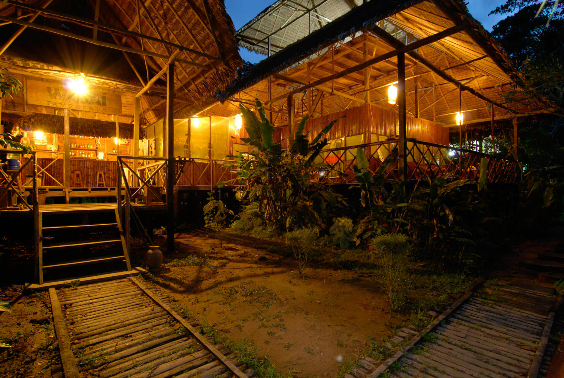 Lodge en la Amazonia